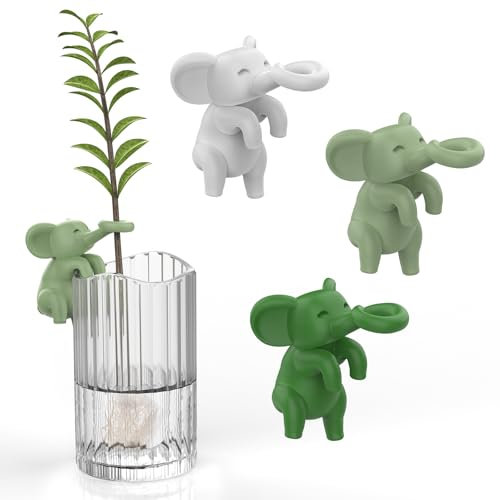 Goalife Plant Propagation Buddy Friends, Elephant Plant Support Holder, Creative Plant Decorations Clip for Supporting Plants, Pot Decoration for Indoor and Outdoor Gardening,