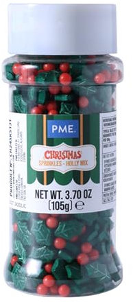 PME Christmas Sprinkles - Holly Mix (105g)
