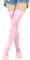 YUHUAKE Parigine Donna 4 Paia di Calze Ad Alta Ginocchio di Natale per Ragazze Che Giocano Le Calze di Halloween-Rosa 24#-Media (4 Doppi)