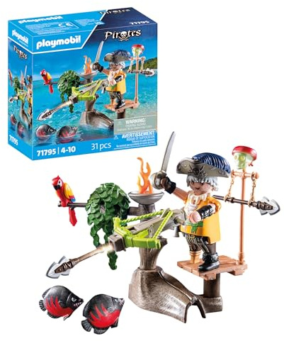 PLAYMOBIL® Pirates Pirat mit Balliste 71795