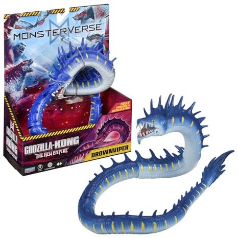 MonsterVerse Godzilla x Kong: The New Empire, 15 cm Drownviper Actionfigur Spielzeug, Ikonische Sammlerfilmfigur, Geeignet für Kinder ab 4 Jahren