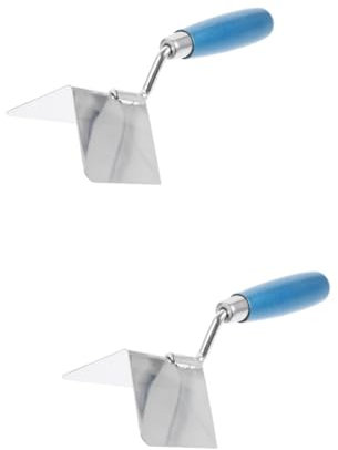 jojofuny 2stücke Innenwinkel Spachtel Für Trockenbau Ergonomisches Design Rostfrei Präzise Kanten Für Ecken Für Gipskartonarbeiten