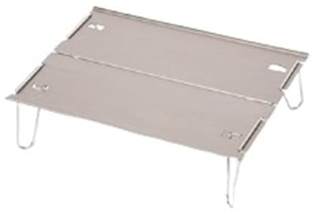 XPJYUA Camping Klappbarer Tisch Leichter und tragbarer Klapptisch aus Aluminiumlegierung(Titanium Color)