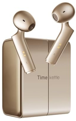 Timekettle W4 Al Übersetzer Kopfhörer, Bidirektionale Simultanübersetzung, Übersetzungsgerät, Knochenstimmensensor für Klarheit, Kompatibel mit iOS & Android, Geschützte Privatsphäre nach DSGVO