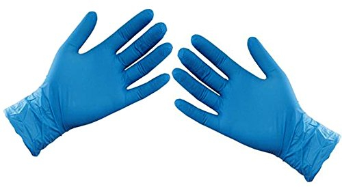 ASC - Guantes desechables de nitrilo, tamaño XL, sin polvo ni látex, 100 guantes (50 pares)