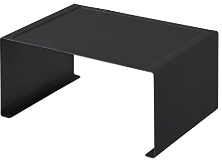 YAMAZAKI 3792 TOWER Stapelbares Küchenregal, schwarz, Stahl, minimalistisch, 30.5 x 22 x 14 cm