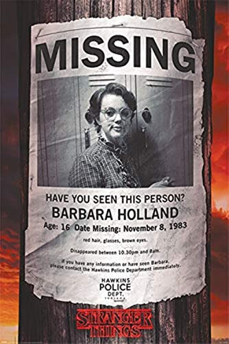 Stranger Things PP34405 Poster, Barb Missing, 61 x 91.5cm