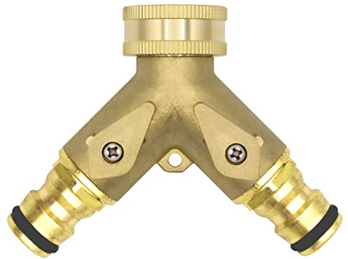 VARIOSAN Stecksystem Y-Verteiler mit Absperrhähnen 13149, 3/4, Messing blank