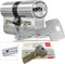 DOM iX Twido 333iX7TWMTB Modular-Doppelzylinder mit 3 Schlüssel, Länge (a/b) (30/35mm (c= 65mm), mit Sicherungskarte, mit Not- u. Gefahrenfunktion und erhöhtem Bohrschutz (30/35mm)