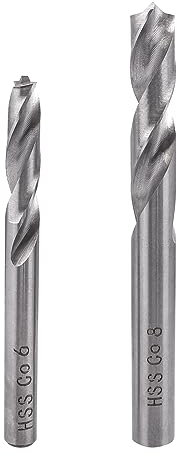 Bestgle Fresa para puntos de soldadura,Broca para puntos de soldadura para soldadura por puntos giratoria cortador broca de carburo (6mm,8 mm)