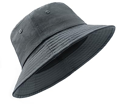 Zylioo Fischerhut Größe L, Großer Kopf UV Anglerhut,Sonnen Schutz Bucket Hats, Sommer Schnelltrocknend Golf Hat