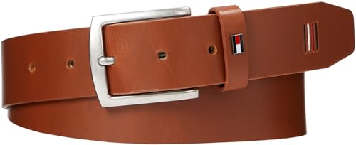 Tommy Hilfiger Herren Gürtel Denton 3.5 Ext Ledergürtel, Braun (Cognac), 105