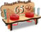 Urhome Hochzeit Schnapsbank aus Holz und 2 Schnapsgläser - 65. Hochzeitstag zur Eiserne Hochzeit - Hochzeitsbank mit Gläser zum Jubiläum Jahrestag - Hochzeitsgeschenk für Brautpaar