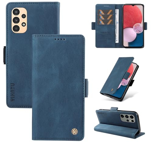 NEXCURIO Hülle für Samsung Galaxy A52s / A52 5G Handyhülle Klappbar mit Kartenfäch Klapphülle Lederhülle Schutzhülle Handytasche Handy Tasche Leder Flip Case Cover - Blau
