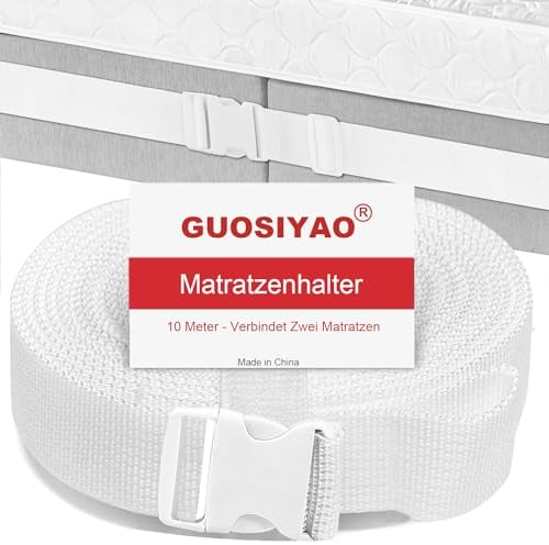 GUOSIYAO Supporto Per Materasso Collega Due Materassi 10 Metri Unisci Materassi Collega Ddue Materassi A Una Grande Superficie Di Letto Cinghia Per Materasso Regolabile Per La Famiglia E l'hotel