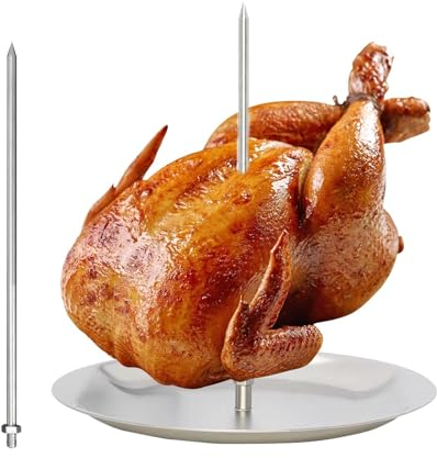 BBQ Vertikaler Spieß, Al Pastor Spieß Für Grill, Vertikaler Spieß Edelstahl Huhn Grillspieß Hähnchen Ständer, Grillspieße Für Tacos Al Pastor, Shawarma, Kebabs, Gyros