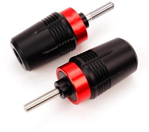 BDDXWSM Motorrad-Absturzschutz, Auspuff-Schieber, Rahmen-Schieber, Motor-Sturzpad-Schutz Für Yamaha Für FAZER FZ1 FZ6 FZ8 FZ 1 6 8 Rahmen-Sturzpads(ROT,X-2)