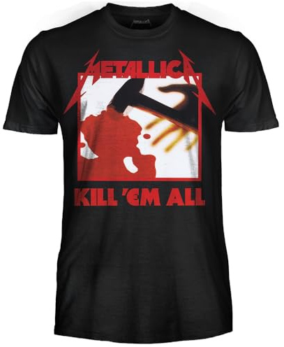Metallica T-Shirt Kill 'Em all T-shirt Rock officiel Band Heavy Metal Maillot unisexe adulte garçon