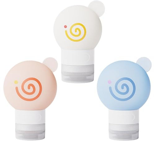 Reiseflaschen-Set Auslaufsichere, nachfüllbare, quetschbare 90 ml