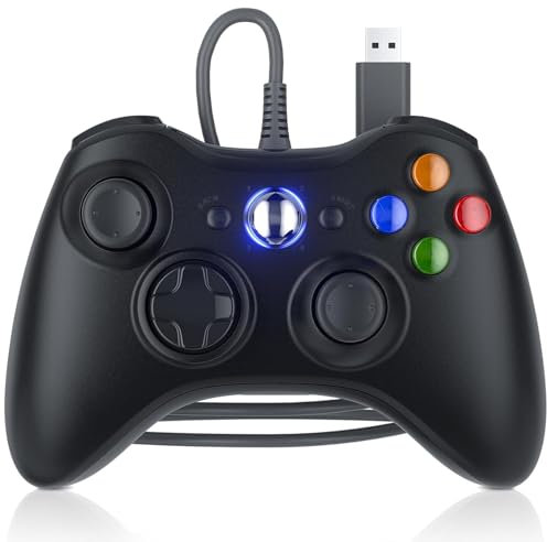 FOIRCEADAL Controller for Xbox PC Controller Dual Vibration Gamepad Joystick for Xbox 360/PC Windows 7/8/10