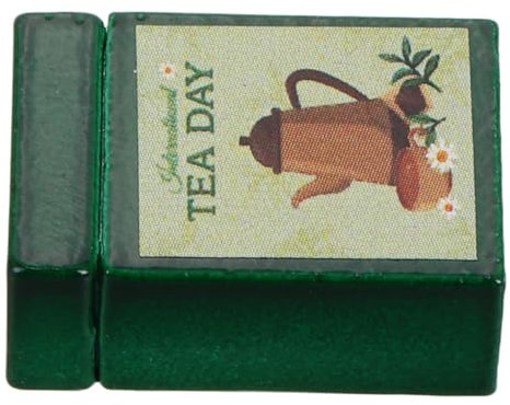 Warmhm Miniature Boîte De Rangement Tea Canister pour Maison De Poupée Accessoire De Cuisine Détail Élégant avec Couvercle Amovible pour Décoration Et Stockage
