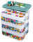 Trintion Storage Boxes for Lego, 3-Tier Large Stackable Storage Box with Lids & Adjustable Compartments, Lego Organiser for Building Blocks Bricks Puzzle Board Organizer
