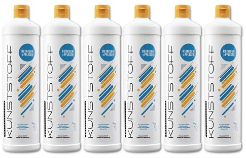 Burnus Antistatischer Kunststoffreiniger 6 x 500 ml Sparpack – Kunststoff Reiniger & Pfleger antistatisch – entfernt Staub, Fett & Schmutz – für Auto, Haushalt & Technik – Isopropanol