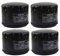 Filtro olio for moto GILERA FUOCO NEXUS SP Relationship 500 tutti i modelli SPIDER MAX GT RS 500 2004 2005 2006-2011(4pc)