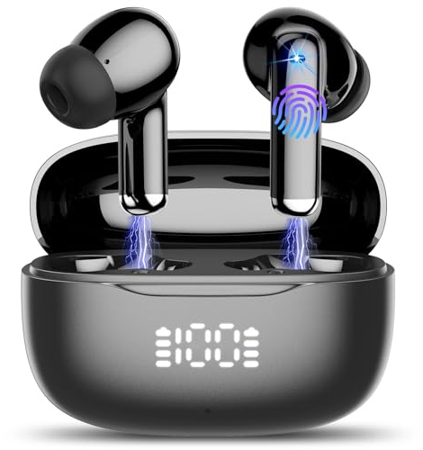 Auriculares Inalambricos Bluetooth, Cancelacion de Ruido Cascos Bluetooth