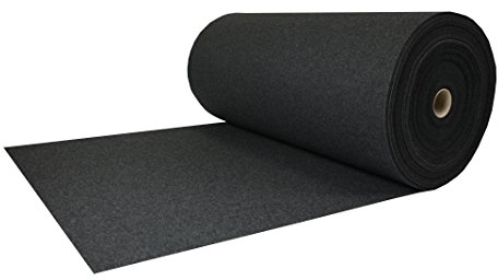 Filz, Taschenfilz, Filzstoffe 0,5lfm Meterware 4mm stark, 1m breit imprägniert (Grau)