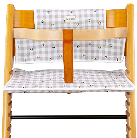 JYOKO KIDS Hochstuhl Kissen kompatibel mit stokke tripp trapp (PICNIC VICHY)