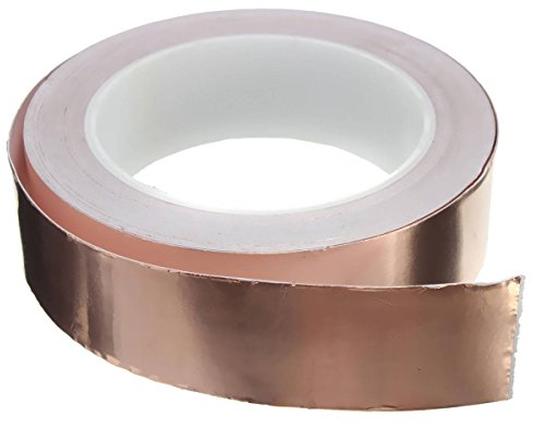 Demarkt EMI Tape Folie Klebeband Klebeband Selbstklebend Abschirmband Kupferfolie Kupferband Schneckenschutz für Gitarren und EMV/EMI Abschirmung (50mm*20m)