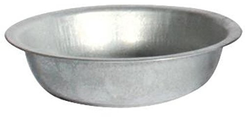 Shophaus24 Zink Deko Schalen runde Zinkschalen. Durchmesser oben außen 40 cm. 2 Stück