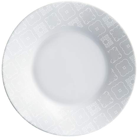 Luminarc 6 Platos hondos 23 cm-CALICOT Granit, Vidrio Templado, Gris