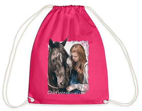 Spreadshirt Ostwind Aris Ankunft Mika Ostwind Portät Turnbeutel, One size, Fuchsia