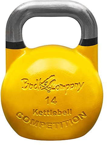Bad Company Competition Kettlebell I Kugelhantel aus Stahl I Schwunghantel Workout in verschiedenen Gewichtsstufen I 14 kg