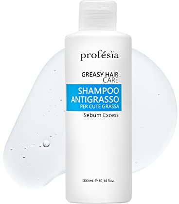 PROFESIA Shampoo Fettiges Haar 300 ml - Shampoo Damen und Herren Sanft, Ausgleichend, Professionelles Seboregulierendes - Anti Fett Shampoo