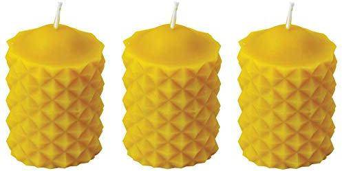 Pyramiden – 3 Stück Bienenwachskerzen – Handgemachte duftende, reine Aromatische Bienenwachskerzen – Pyramiden