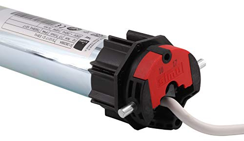 Simu T5 EBHz- 10Nm 17 Upm 2009426 Rolladenmotor SW60 mit Hindernis- und Frosterkennung, bidirektionaler Funkrolladenmotor für Rolladen, Jalousie und Rolltore, für 60mm Achtkant Rolladenwellen