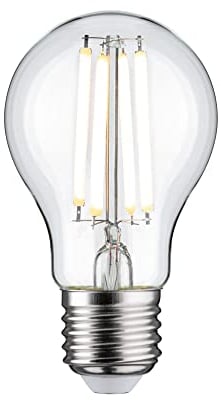 Paulmann 28776 Filament 230V LED Birne Dim to warm Allgebrauchslampe 7W dimmbar Leuchtmittel Klar Goldlicht bis Warmweiß 1800-3000K E27
