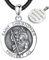 EUDORA Heiliger Christophorus Kette für Herren Damen 925 Sterling Silber Christophorus Halsketten für Herren Frauen Glücksbringer Anhänger, Kettenlänge 24 Zoll