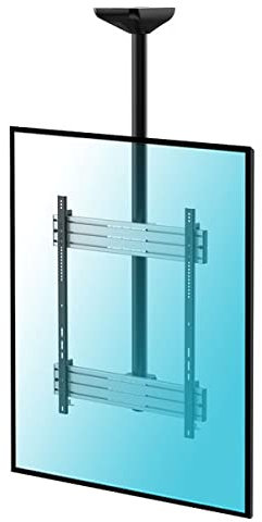 KIMEX - Support TV - Plafond - pour 1 écran 65''-75'' - Mode Portrait - Hauteur 150 cm - 031-4101K1
