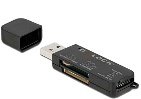 Delock SuperSpeed USB Card Reader für SD/Micro SD/MS Speicherkarten