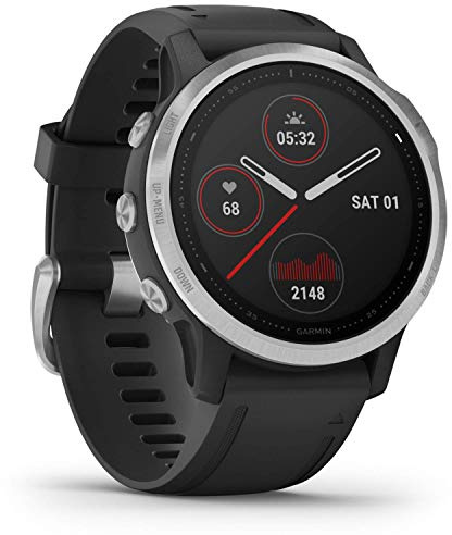 Garmin Fenix 6S GPS Smartwatch Multisport 42mm, Display 1,2”, HR e saturazione ossigeno al polso, Pagamento contactless Garmin Pay, Colore Nero/Siver (Ricondizionato)