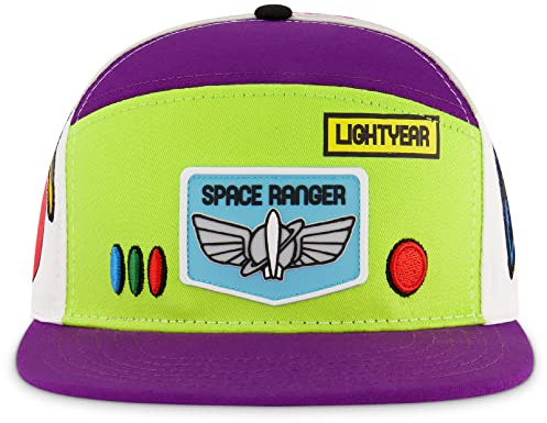 Concept One Disney Pixar Toy Story 4 Baseball Cap, Buzz Lightyear Adult Snapback Hat with Flat Brim Casquette, Multicolore, Taille Unique Mixte