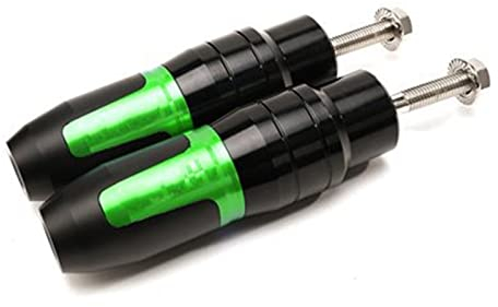 Motorrad Fallschutz Auspuff Slider Sturzpad Slider Für Kawasaki Z750 Z900 Z800 Z250 Z300 Ninja 250 300 Z1000 Z1000SX Zubehör (Farbe : 1 Pair Green)