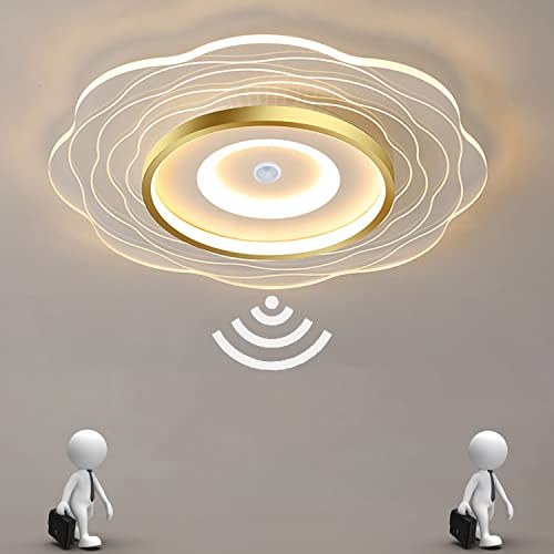 TRUYOK LED Deckenleuchte mit Bewegungsmelder 18W 1800LM Deckenlampe mit Tageslichtsensor Wandleuchte Einsetzbar in Schlafzimmer, Büro, Flur, Garderobe Ø20CM