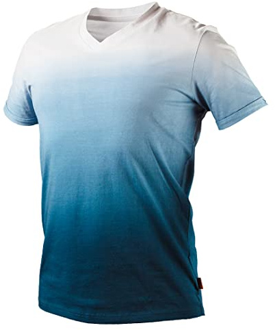 NEO TOOLS T-Shirt Denim blau schattiertes Herren, Größen S-3XL (L)