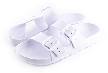 R-ISLAND Sandalias Mujer,Sandalias Antideslizantes para piscina,ducha,playa. (Blanco, numeric_41)