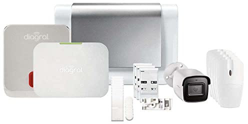 Pack Alarme Maison connectée DIAG17CSF avec GSM - Compatible Animaux - Diagral Kit 8